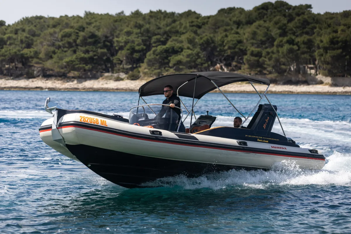 Speed boat rental experience in Mali Lošinj, Croatia.